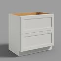 Hausvita 36" 2-Tier Undermount Kitchen Drawer Cabinet, RTA Storage Drawer, Full Extension Soft Close Slides, Ample Storage Organizer, MDF &amp; Plywood with UV Coating