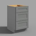 Hausvita 21" 3-Tier Undermount Kitchen Drawer Cabinet, RTA Storage Drawer, Full Extension Soft Close Slides, Ample Storage Organizer, MDF &amp; Plywood with UV Coating