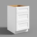 Hausvita 21" 3-Tier Undermount Kitchen Drawer Cabinet, RTA Storage Drawer, Full Extension Soft Close Slides, Ample Storage Organizer, MDF &amp; Plywood with UV Coating