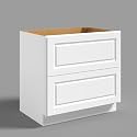 Hausvita 36" 2-Tier Undermount Kitchen Drawer Cabinet, RTA Storage Drawer, Full Extension Soft Close Slides, Ample Storage Organizer, MDF &amp; Plywood with UV Coating