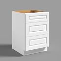 Hausvita 24" 3-Tier Undermount Kitchen Drawer Cabinet, RTA Storage Drawer, Full Extension Soft Close Slides, Ample Storage Organizer, MDF &amp; Plywood with UV Coating