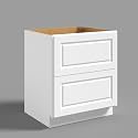 Hausvita 30" 2-Tier Undermount Kitchen Drawer Cabinet, RTA Storage Drawer, Full Extension Soft Close Slides, Ample Storage Organizer, MDF &amp; Plywood with UV Coating
