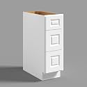 Hausvita 12" 3-Tier Undermount Kitchen Drawer Cabinet, RTA Storage Drawer, Full Extension Soft Close Slides, Ample Storage Organizer, MDF &amp; Plywood with UV Coating