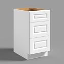 Hausvita 18" 3-Tier Undermount Kitchen Drawer Cabinet, RTA Storage Drawer, Full Extension Soft Close Slides, Ample Storage Organizer, MDF & Plywood with UV Coating