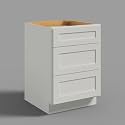 Hausvita 24" 3-Tier Undermount Kitchen Drawer Cabinet, RTA Storage Drawer, Full Extension Soft Close Slides, Ample Storage Organizer, MDF &amp; Plywood with UV Coating