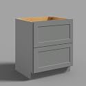 Hausvita 30" 2-Tier Undermount Kitchen Drawer Cabinet, RTA Storage Drawer, Full Extension Soft Close Slides, Ample Storage Organizer, MDF &amp; Plywood with UV Coating