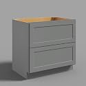 Hausvita 36" 2-Tier Undermount Kitchen Drawer Cabinet, RTA Storage Drawer, Full Extension Soft Close Slides, Ample Storage Organizer, MDF &amp; Plywood with UV Coating