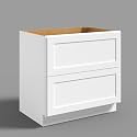Hausvita 36" 2-Tier Undermount Kitchen Drawer Cabinet, RTA Storage Drawer, Full Extension Soft Close Slides, Ample Storage Organizer, MDF &amp; Plywood with UV Coating