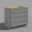 Hausvita 36" 4-Tier Undermount Kitchen Drawer Cabinet, RTA Storage Drawer, Full Extension Soft Close Slides, Ample Storage Organizer, MDF &amp; Plywood with UV Coating