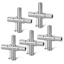 HAUTMEC 5pcs 4 Way Sillcock Water Key Faucet Valve Tool Spigot Key 1/4", 9/32", 5/16", 11/32" PL0028-5