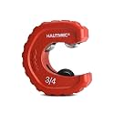 HAUTMEC Pro 3/4 Inch Automatic Copper Tube Cutter - 3/4 in. Maximum Nominal Pipe Capacity (7/8 in. Outer Diameter), for Copper, Aluminum, Brass Tube and Thin-wall Conduit, HT0216-PL