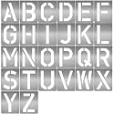 HAUTMEC Vintage Stencils, Shop Stencil, Advertising Stencilling, Craft-Printing, Reusable (Letter, 10"(250mm)-Stainless Steel)