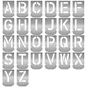 HAUTMEC Vintage Stencils, Shop Stencil, Advertising Stencilling, Craft-Printing, Reusable (Letter, 1/2"(15mm)-Stainless Steel)