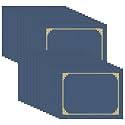 HAUTOCO 30 Pack Certificate Holders, Navy Blue Diploma Holders, Document Award Covers Certificate Folders with Gold Foil Border for 8.5x11 Letter Size