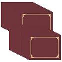 HAUTOCO 30 Packs Certificate Holders, Burgundy Diploma Holders, Document Award Covers Certificate Folders with Gold Foil Border for 8.5x11 Letter Size