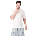 Solid Self Design Oversized Tshirt for Men