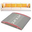 Couch Cushion Support High Density Foam 24X24X2.4 Inches Sofa Couch Supports for Sagging Cushions Light Grey 1Pc with Anti Slip Mesh Fabric