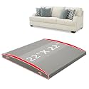 Couch Cushion Support High Density Foam 22X22X2.4 Inches Sofa Couch Supports for Sagging Cushions Light Grey 1Pc with Anti Slip Mesh Fabric