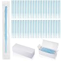 Havawish 100 Pcs Disposable Ear Curette Individually Wrapped Ear Wax Removal Tool Bulk Single Use Earwax Cleaner Pick Cleaning Tool for Home Clinic Hospital Gentle Canal Cleaning (Blue 4 mm Spoon Tip)