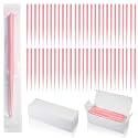 Havawish 100 Pcs Disposable Ear Curette Individually Wrapped Ear Wax Removal Tool Bulk Single Use Earwax Cleaner Pick Cleaning Tool for Home Clinic Hospital Gentle Canal Cleaning (Pink 3 mm Round Tip)
