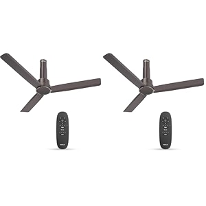 havells 1200mm elio plus bldc ceiling fanremote and regulator compatiblesleek design5 star ratingwatt 28speed 350 rpm100 copper wire motor 3 year warrantyespresso brown pack of 2