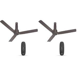 havells 1200mm elio plus bldc ceiling fan remote and regulator compatible sleek design 5 star ratingwatt 28air flow 225 cmmspeed 350 rpm100 copper wire motor 3 year warranty pack of 2