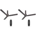 Havells 1200mm Elio Plus BLDC Ceiling Fan|Remote and Regulator Compatible|Sleek Design|5 Star Rating|Watt: 28|Speed: 350 RPM|100% Copper Wire Motor| 3 Year Warranty(Espresso Brown) (Pack of 2)