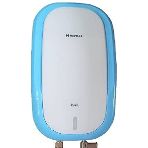 havells 3 l instant water geyser -3 liter rush instant water geyser white blue wall