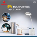 HAVELLS 5W LED Table Lamp 3 Dimming Mode Touch Control Brightness & Pen Holder, Flexible Table Lamp