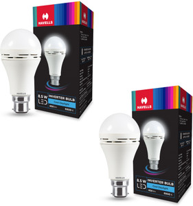havells 85w b22 white emergency led bulb pack of-02 4 hrs bulb emergency light