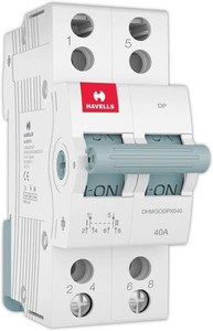 havells dhmgodpx040 changeover switch disconnector dp dhmgodpx040-pk1 mcb 2