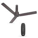 Havells 1200mm Elio Plus BLDC Ceiling Fan| Remote and Regulator Compatible| Sleek Design| 5 Star Rating|Watt: 28|Air Flow: 225 cmm|Speed: 350 RPM|100% Copper Wire Motor| 3 Year Warranty (Dusk)