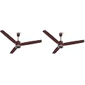 Havells FAB BLDC PRO Ceiling Fan 1200mm, 380 RPM, Savings upto 65%, Reverse Rotation, 4 Modes (Boost, Sleep, Breeze, Mop), Low Wattage 30W, Low Noise, Air Flow:225 CMM, 3 Year Warranty,(Pack of 2)