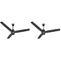 Havells FAB BLDC PRO Ceiling Fan 1200mm, 380 RPM, Savings upto 65%, Reverse Rotation, 4 Modes (Boost, Sleep, Breeze, Mop), Low Wattage 30W, Low Noise, Air Flow:225 CMM, 3 Year Warranty,(Pack of 2)