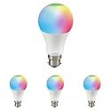 Havells Glamax 9W B22 WiFi LED Smart Bulb with Music Sync Function, Compatible with Amazon Alexa and Google Assistant (16M Colours) (Pack of 4)