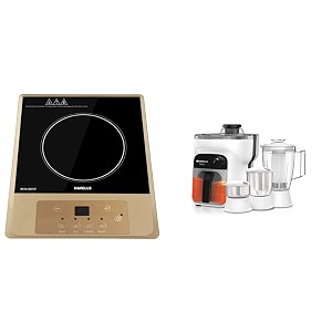 havells insta cook rt 1400 watts induction cooktop amp havells stilus 500 watt juicer mixer grinder with 4 jar whiteblack