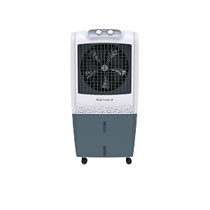 havells kool grande h 85l desert air cooler for home  powerful air delivery  overload protection  everlast pump  high density honeycomb pads  ice chamber  heavy duty grey