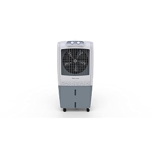 havells kool grande-w 85l desert air cooler for home  powerful air delivery  overload protection  everlast pump  high density woodwool pads  ice chamber  heavy duty grey