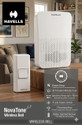 HAVELLS NovaTone Wireless Door Chime ! 100% Cordless & Zero-Hassle Installation Wireless Door Chime (30 Tunes)