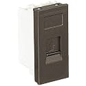 Havells ORO RJ11 Socket W/O Shutter ORO (Magnesium Grey, Pack of 20)