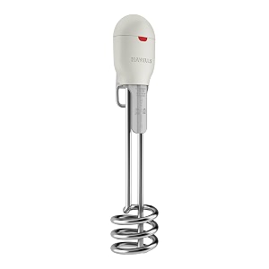 havells zeta 1500 watt immersion heater  isi mark heavy duty 3 pin moulded plug touch protection cover  waterproof heating indicator nickel plating warranty 2 year comprehensive grey plastic