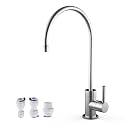 Havin Drinking Water RO Faucet for Kitchen Sink, Heavy-Duty Lead-Free Reverse Osmosis Faucet for RO Water Filtration System, Non-Air Gap 100% Stainless Steel Water Filter Faucet, Brushed
