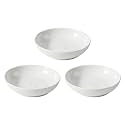 Havniva Ceramic Cat Bowls, Shallow Cat Dishes, Cat Food Plate Set of 3