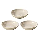 Havniva Ceramic Cat Bowls, Shallow Cat Dishes, Cat Food Plate Set of 3