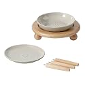 Havniva Elevated Cat Bowls, Cat Food and Water Bowl Set, Ceramic Cat Bowl