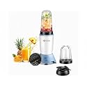 HAVOK NutriCore X2 750W Nutri Blender Mixer Grinder with 2 Jars, Sipper Lid & Seasoning Cap | 18000 RPM High Speed Moto | Personal Juicer for Smoothies, Shakes & Spices, Compact Kitchen Mixer