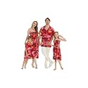 Hawaii Hangover Family Matching Hawaiian Clothes, Sunset Red