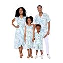 Hawaii Hangover Family Matching Hawaiian Clothes, Orchid Breeze White
