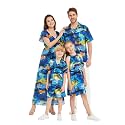 Hawaii Hangover Family Matching Hawaiian Clothes, Sunset Blue