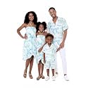 Hawaii Hangover Family Matching Hawaiian Clothes, Orchid Breeze White